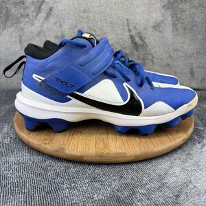 Nike Mike Trout Baseball Cleats Mens 9 Blue White Black CT0828-402 Shoes Sneaker